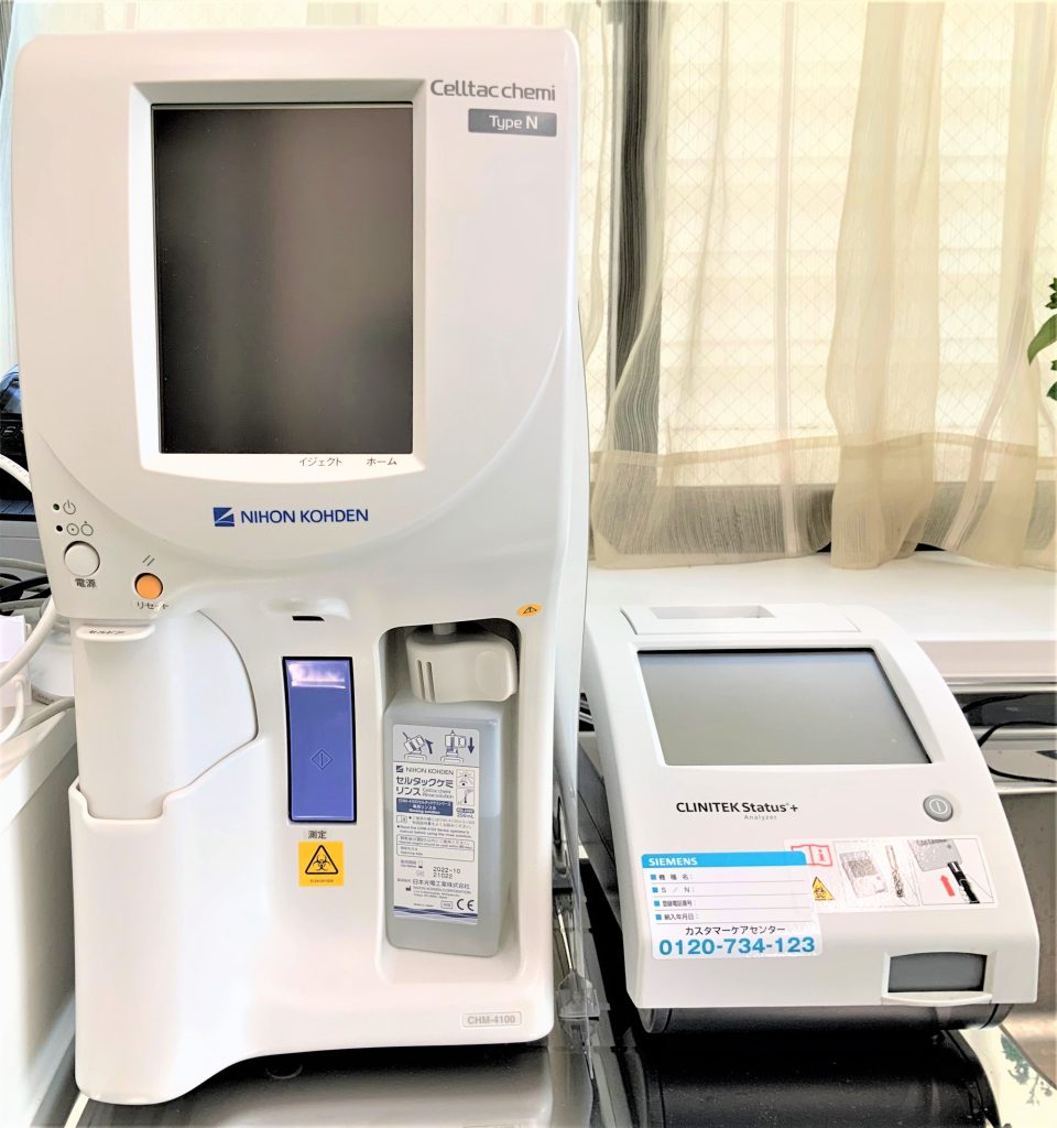 尿分析器、院内迅速HbA1c・CRP測定装置